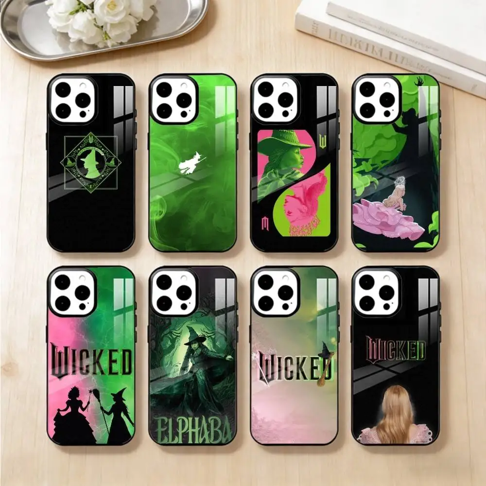 

W-Wicked-d Musical Green Phone Case For iPhone 14,16,15,13,17,12,Plus,Pro,Max Magnetic For Magsafe Frosted Cover