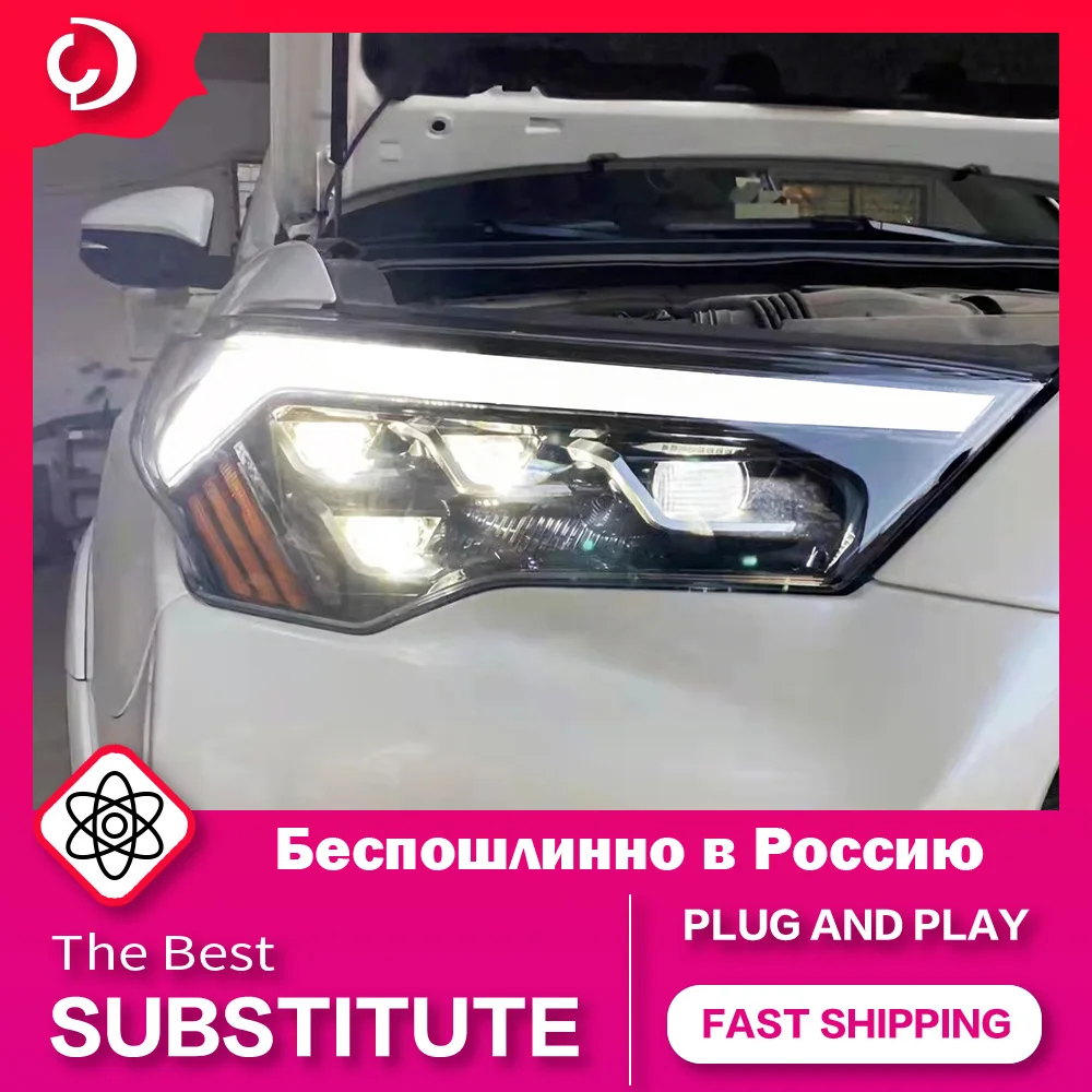 AKD Car Styling Headlights for Toyota 4 Runner Head Lamp 2014-2020 LED Headlight DRL Head Lamp Led Projector Automotive