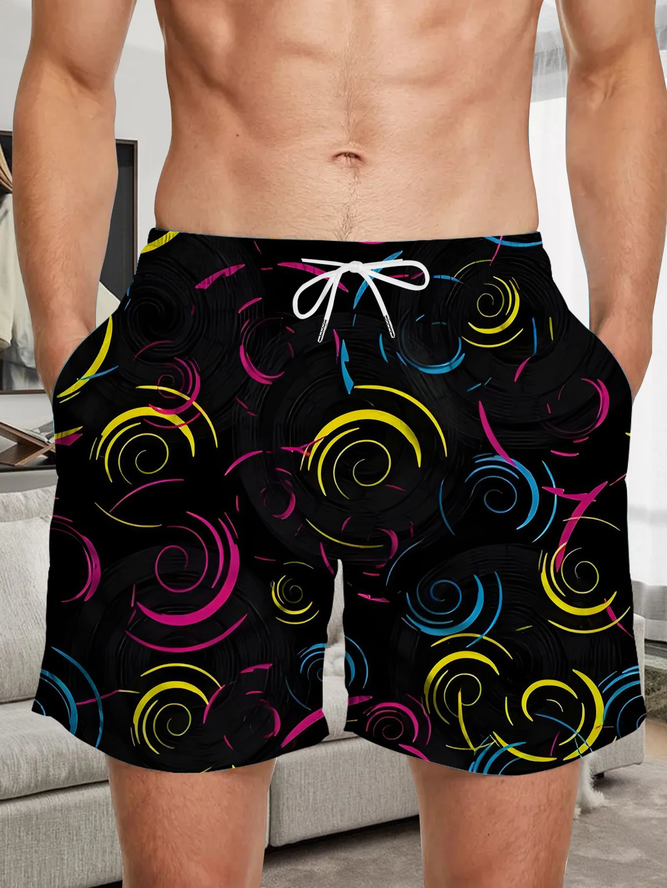 

Tropical Digital Printed Beach Pants Men Full Print Quick Dry Summer Short Pants