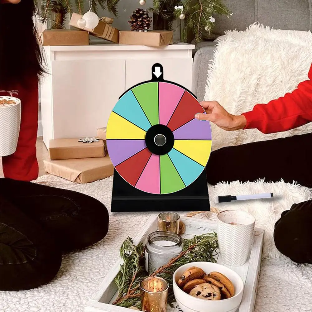 Turntable para Lottery Atividade Draw, Prêmio Spining, Lucky Game, Apagar Machine of Wheel, Entretenimento, cor seca, W4v9, 15x20cm