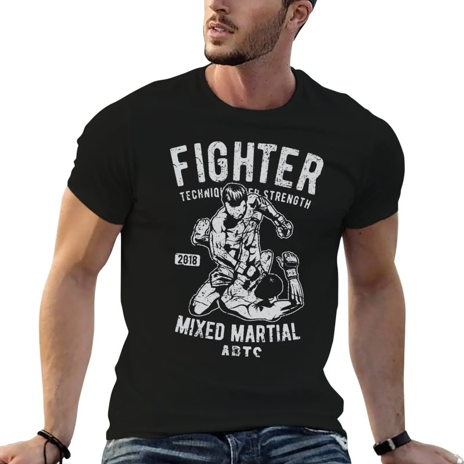 

Fighter. Technique. Strength. Mixed Martial Arts. T-Shirt man t shirt funny meme t-shirts men clothes