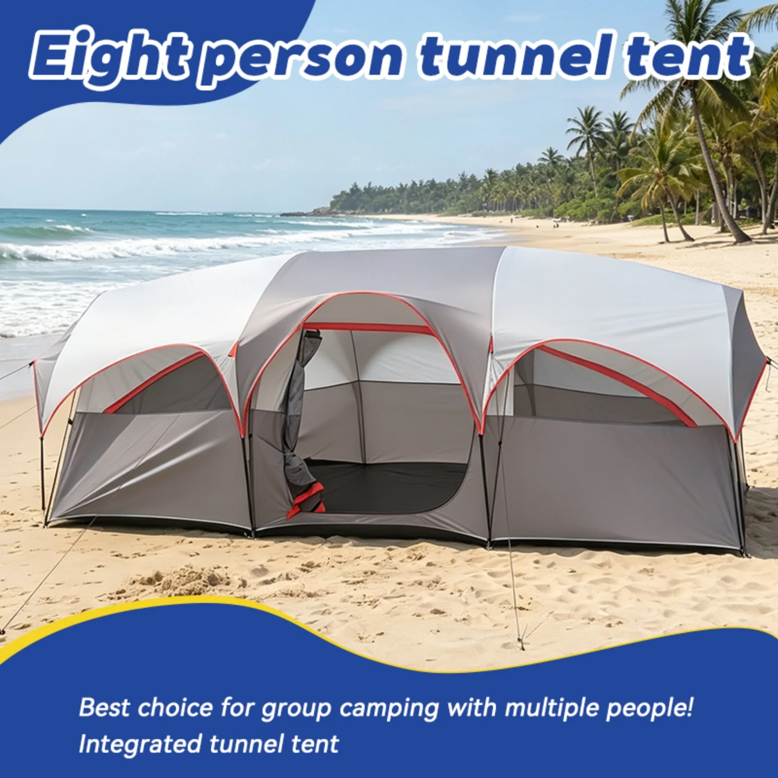 8-10 Person Camping Tent for Seasonal Camping Trips, Room Shelter, Versatile Family Tent for Spring Fall