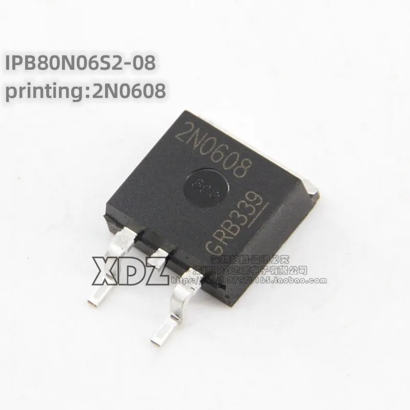 5pcs/lot IPB80N06S2-08 IPB80N06S2 Silk screen printing 2N0608 TO-263 package Original genuine MOS field-effect transistor