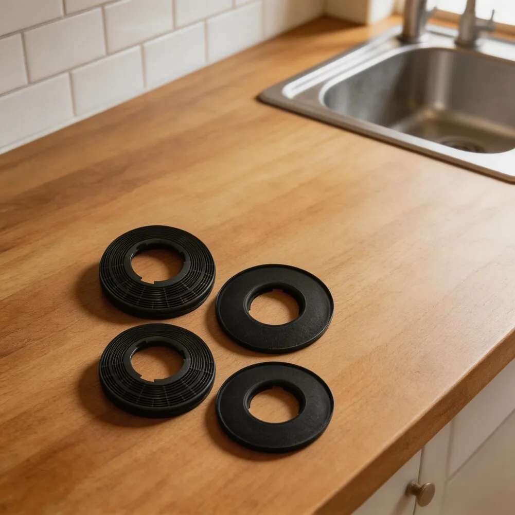 4-Piece CBCF005 Activated Carbon Filter Set For CIARRA Range Hoods - Clean Air Home Improvement Household Accessories