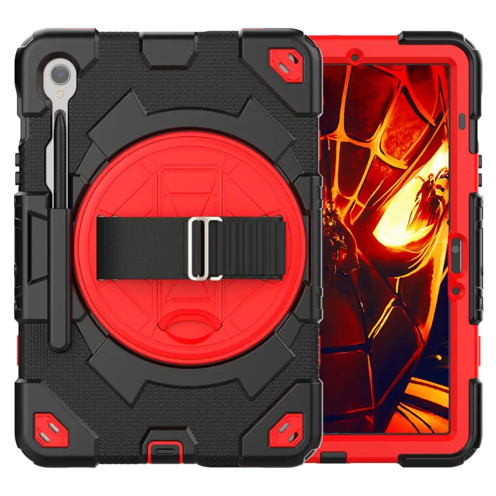 

Tablet Case For Samsung Galaxy Tab S9 SM-X710 SM-X716B SM-X718U 11 inch 2023 Armor Heavy 360 Rotating Shockproof Stand Cover