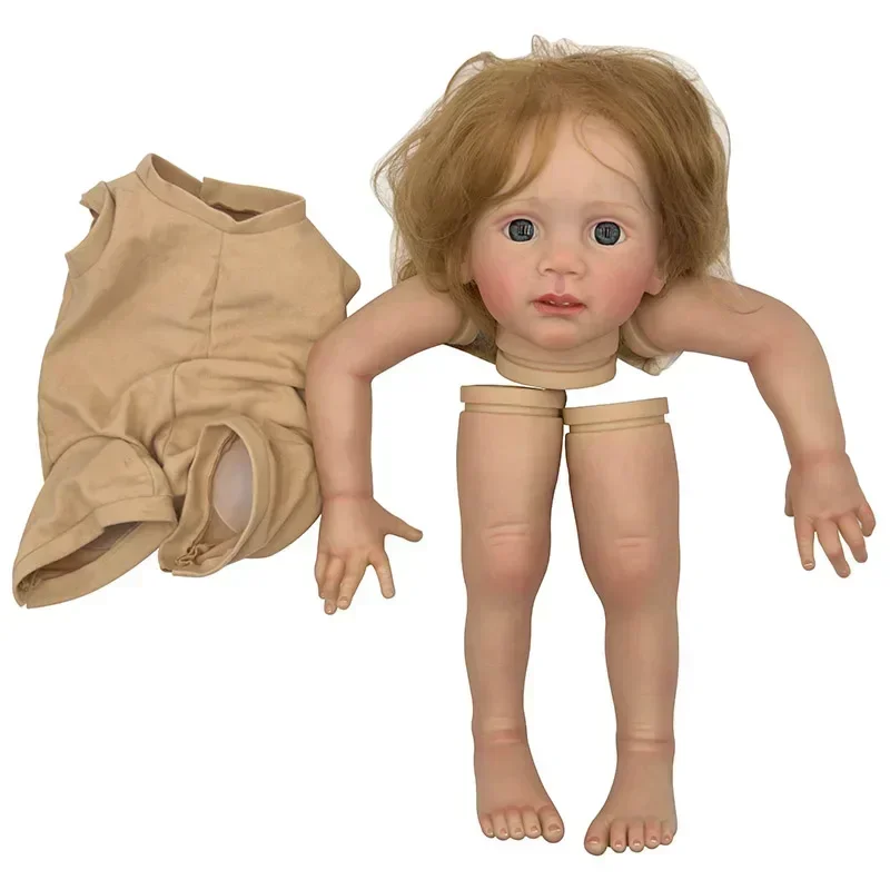 

24inch Fritzi Unfinished Reborn Doll Kit Lifelike Painted DIY Toy Doll Parts with Hand Rooted Hair