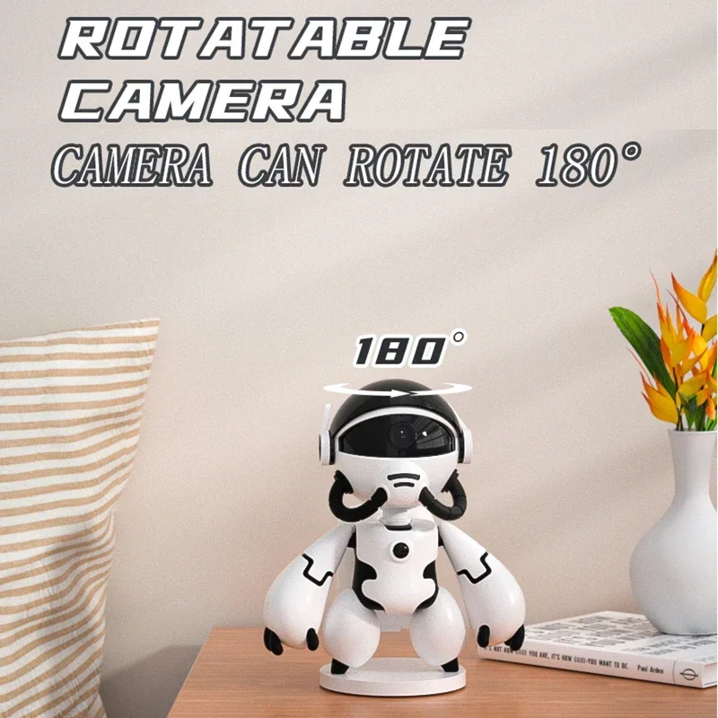 Security Surveillance 1080P Night Vision Robot Camera WIFI Mini Camera 2MP IP Indoor Cam Wireless PTZ Monitor Audio Video