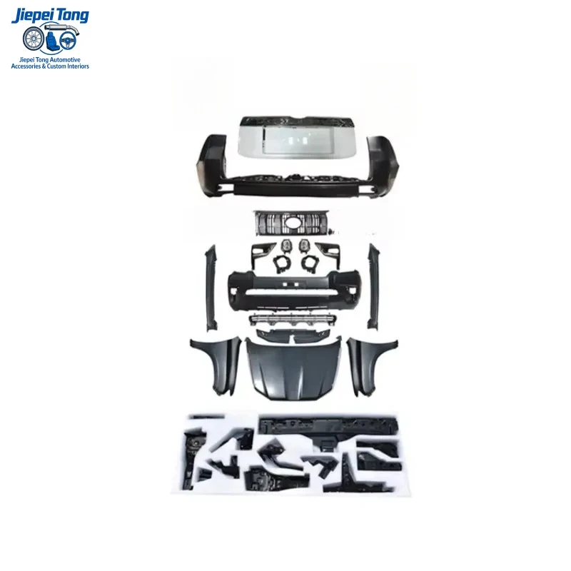 

Комплект обвеса для Prado FJ150 2010-2017: обновление до версии 2018-2021 (передний и задний бамперы, капот, фары, задние фонари)