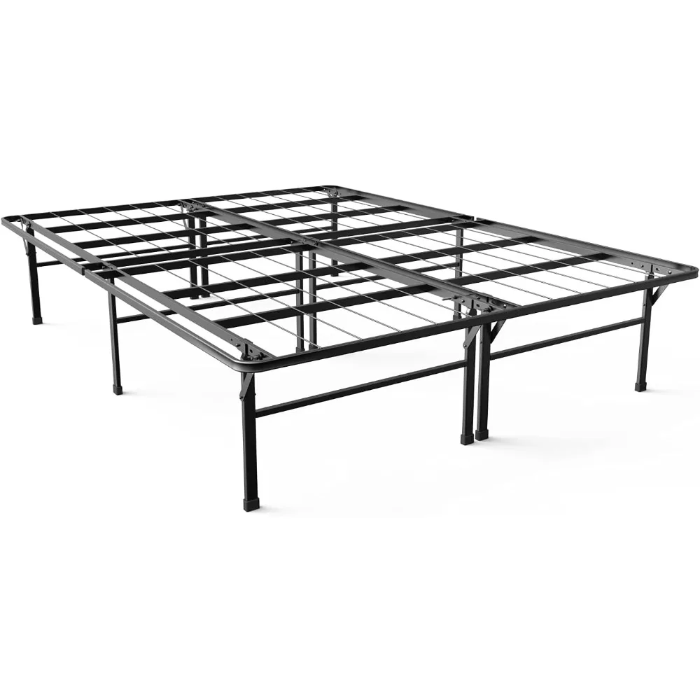 SmartBase Heavy Duty Mattress Foundation, 16 Inch Metal Platform Bed Frame, No Box Spring Needed, Sturdy Steel Frame