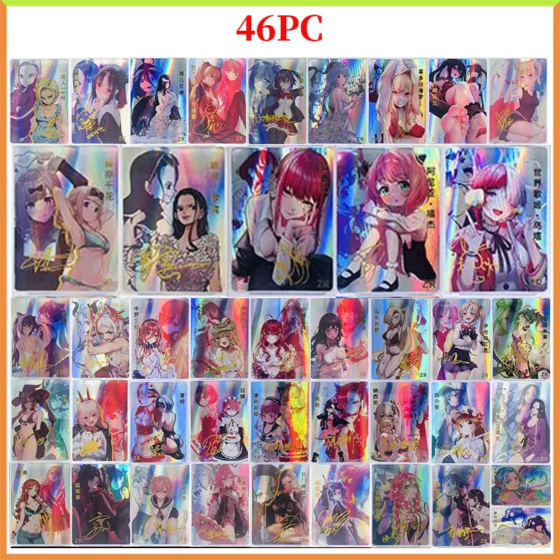 

Anime Goddess Story Rare DIY Laser Flash Card Shinomiya Kaguya Kafka Nakano Miku Toys for boys Collectible Card Birthday Gift