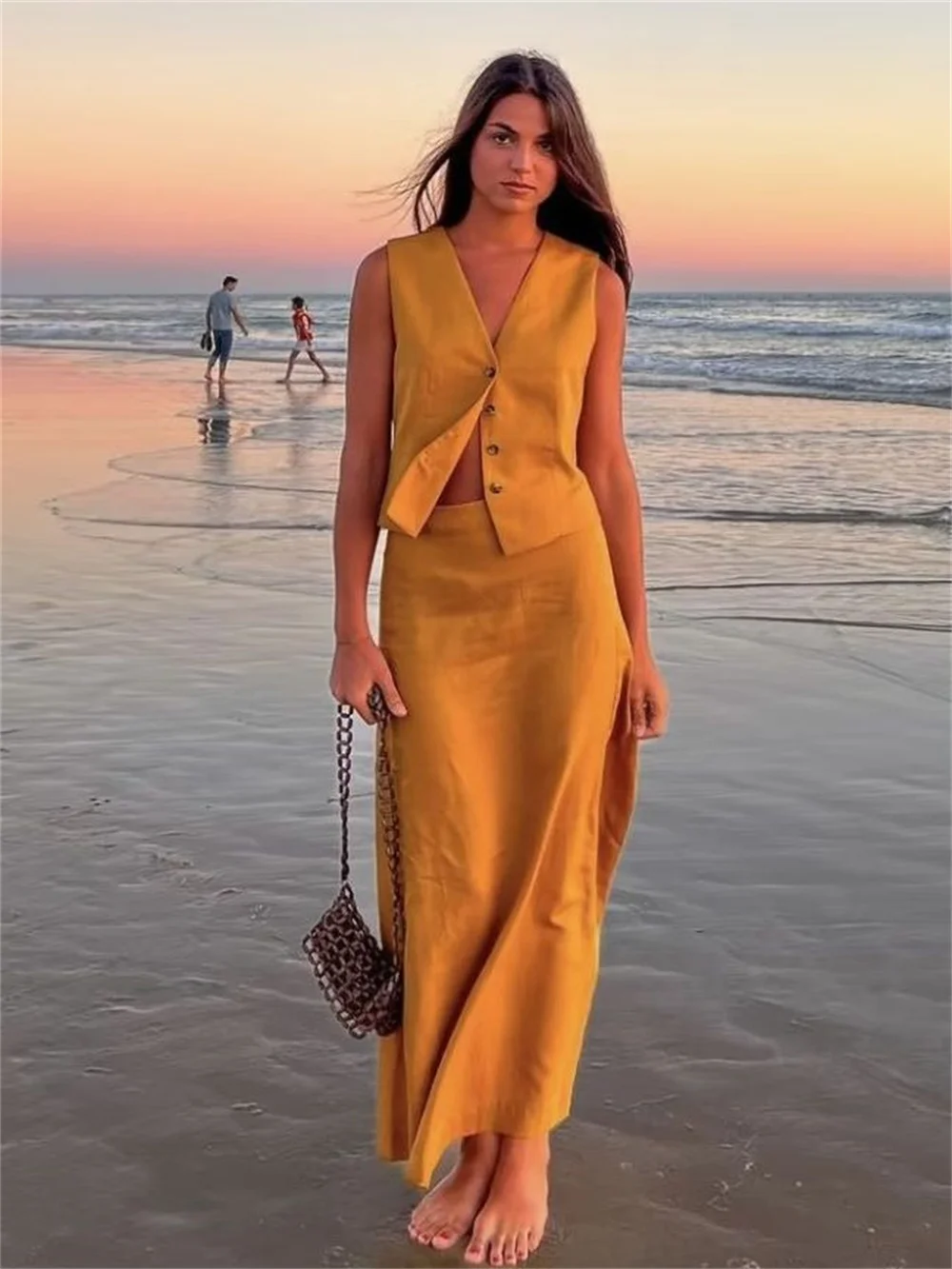White Cotton Linen Vest Top Long Skirt Two Piece Set Summer Causal Office Lady Single Breaste Sleeveless Top and Skirt Outfits - AliExpress 200000345 White Cotton Linen Vest Top Long Skirt Two Piece Set Summer Causal Office Lady Single Breaste Sleeveless Top and Skirt Outfits - AliExpress 200000345