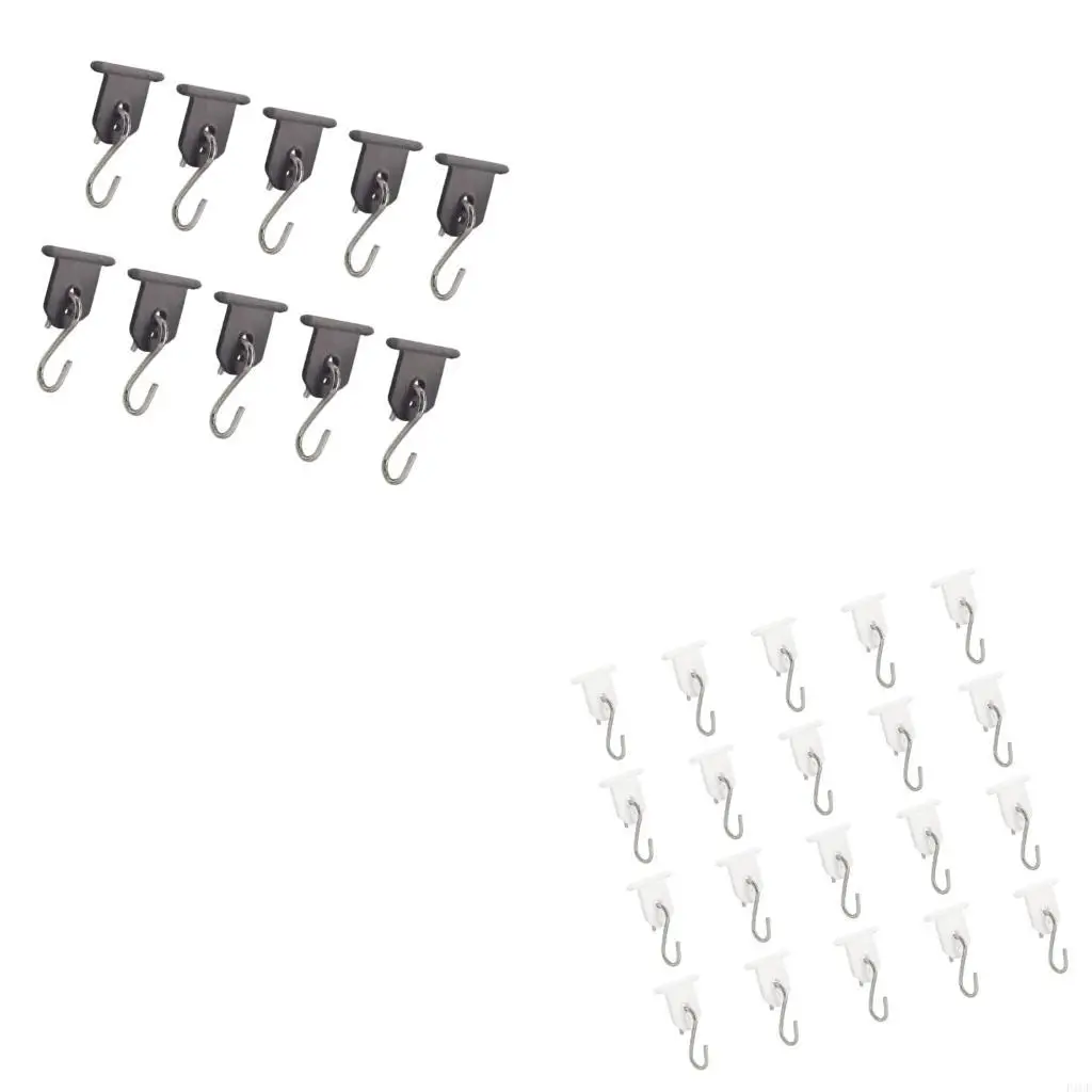 F1CF Rotatable Campers Awning Clip Rustproof Outdoor Camping Awning Hook Accessory
