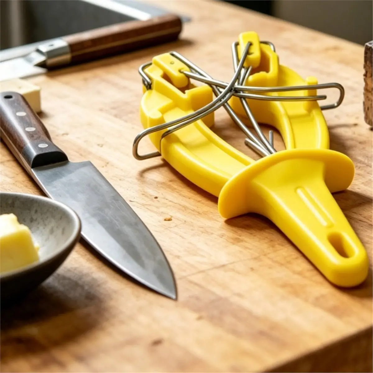 Stainless Steel Knife Sharpener Tool with Bracket, Professional Maintenance Sharpener for Kitchen Knives