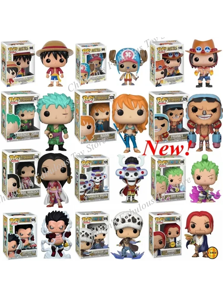Nouveau FUNKO POP une pièce toutes séries jouet Brook Luffytaro Chooper Shanks loi personnage modèle figurine jouets pour enfants cadeaux