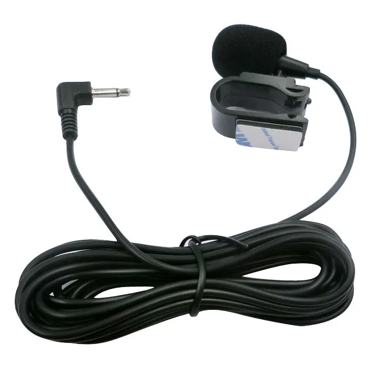 3.5mm Clip Jack Plug Mini Mic Adhesive In Car Microphone For Bluetooth Communication External GPS Navigator In Car Microphone