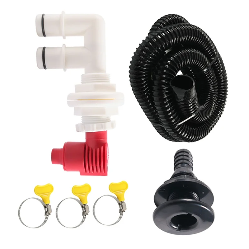 

Drain Valve Aerator Kit 3/4" Port Fishing Boat Livewell Valve+ 29Mm/2M Hose Marine Drain& Aerator Valve