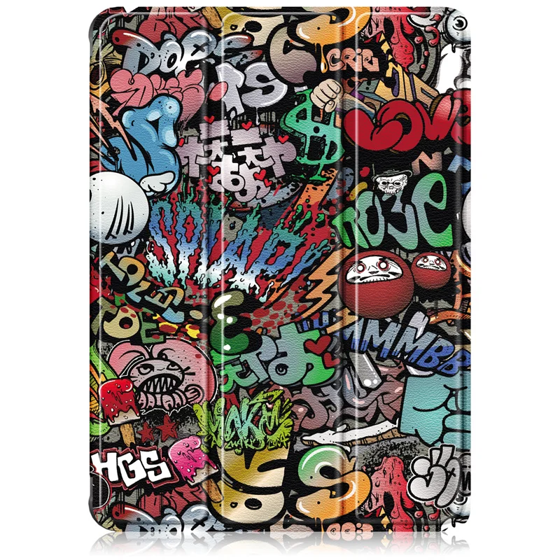 For Xiaomi Pad 8 Case Trifold Paint Acrylic Hard Back Smart Cover For Funda Xiaomi Pad 8 Pro 11.2 inch Case with Pen Holder
