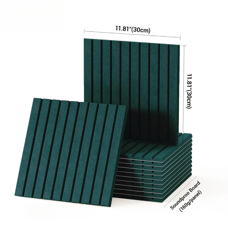 Self-Adhesive Acoustic Wall Panels Thickened High Density Soundproof Bulletin Pin Felt Cork Boards for Studio Office Home Room
