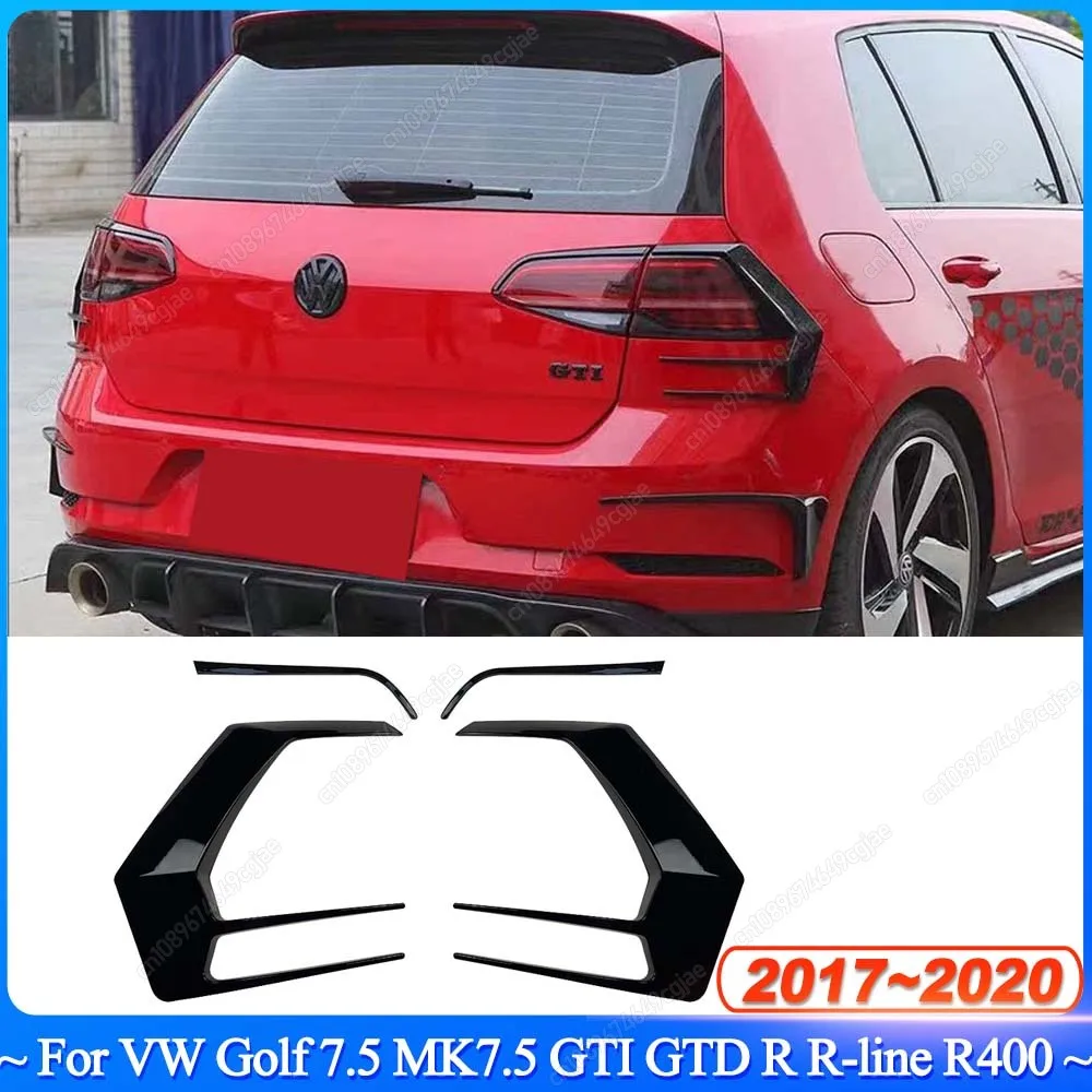 

Для VW Golf 7.5 MK7.5 GTI GTD R R-line R400 2017-2020 Разделитель заднего бампера Комплекты кузова Крышка заднего фонаря Противотуманная фара Накладка на тюнинг