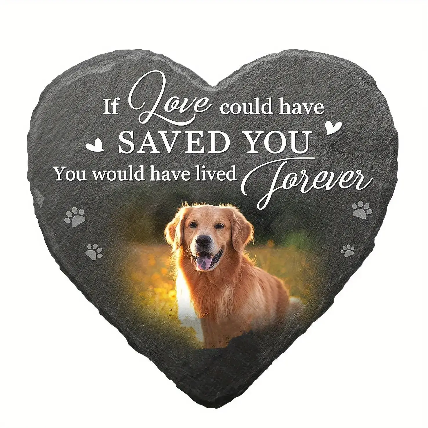

Custom Pet Memorial Stones Pet Grave Dog Gifts for Loss Memorial Garden Stone Engraved with Photo Tombstone Dropshipping