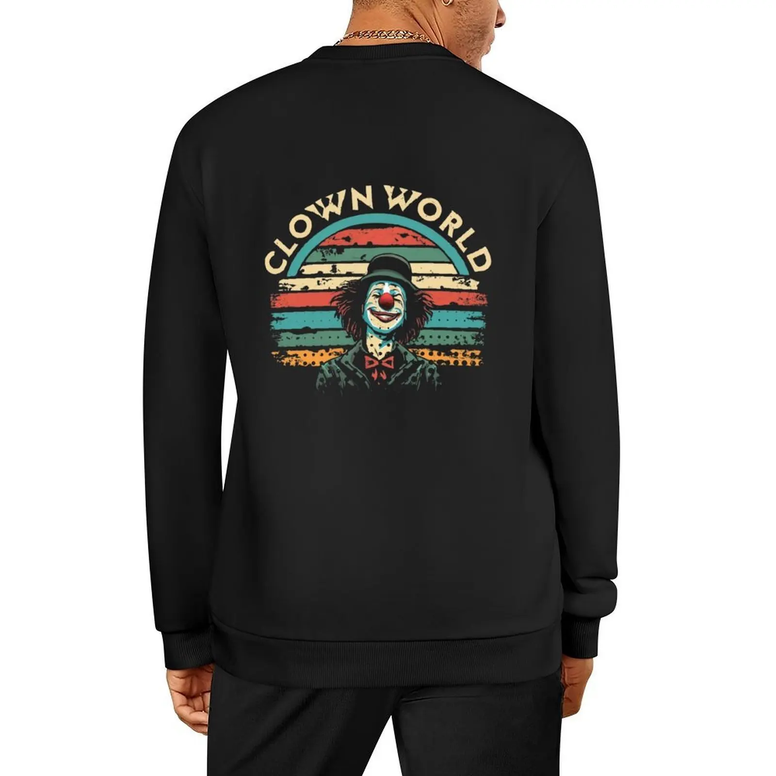 Clown World Pullover korean clothes men's coat men's sweat-shirt set korean autumn clothes autumn sweatshirt