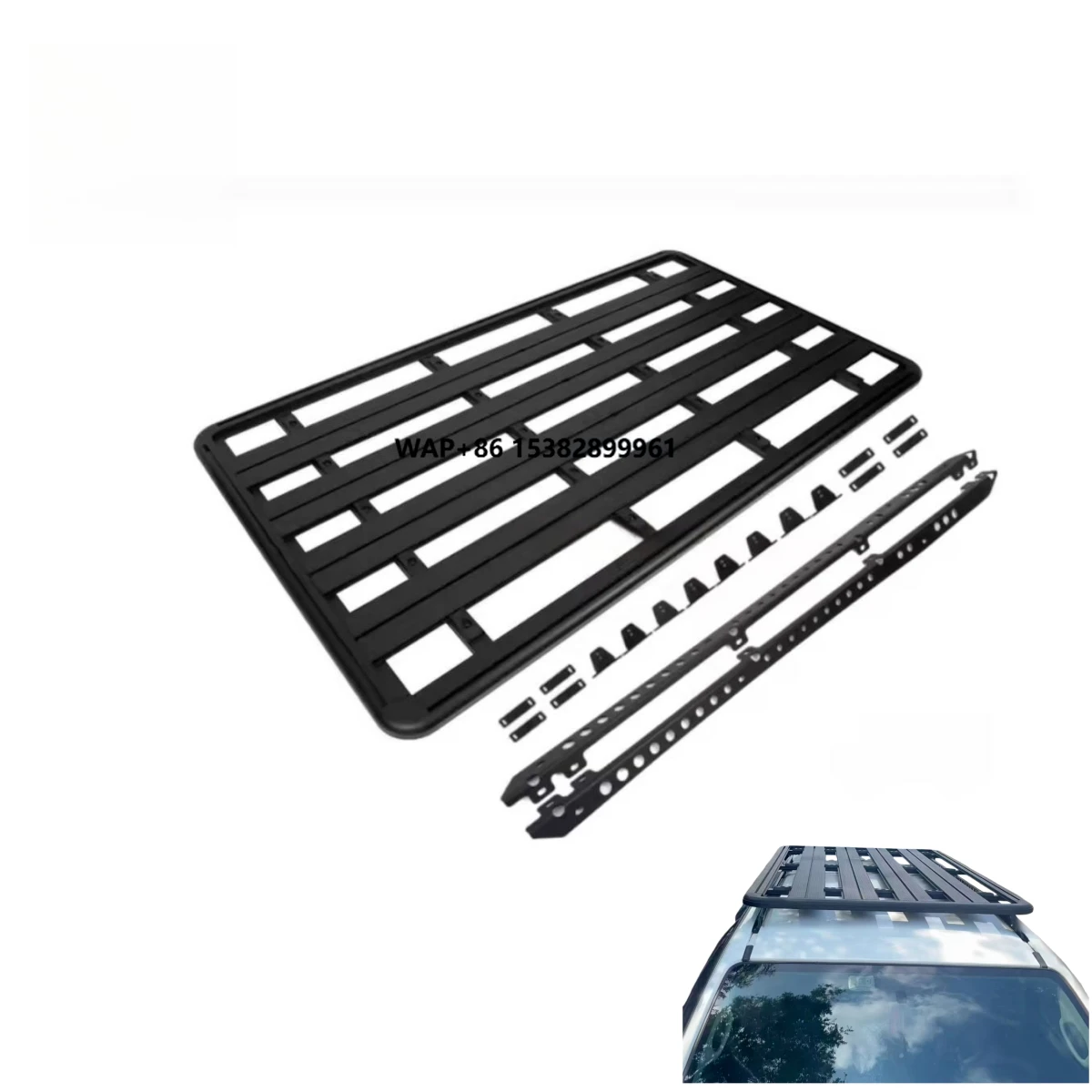 

High-quality New Carbon Black Aluminum Alloy Roof Luggage Rack 100kg+ Load Capacity Rooftop Mount for Isuzu Mu-x Mux's