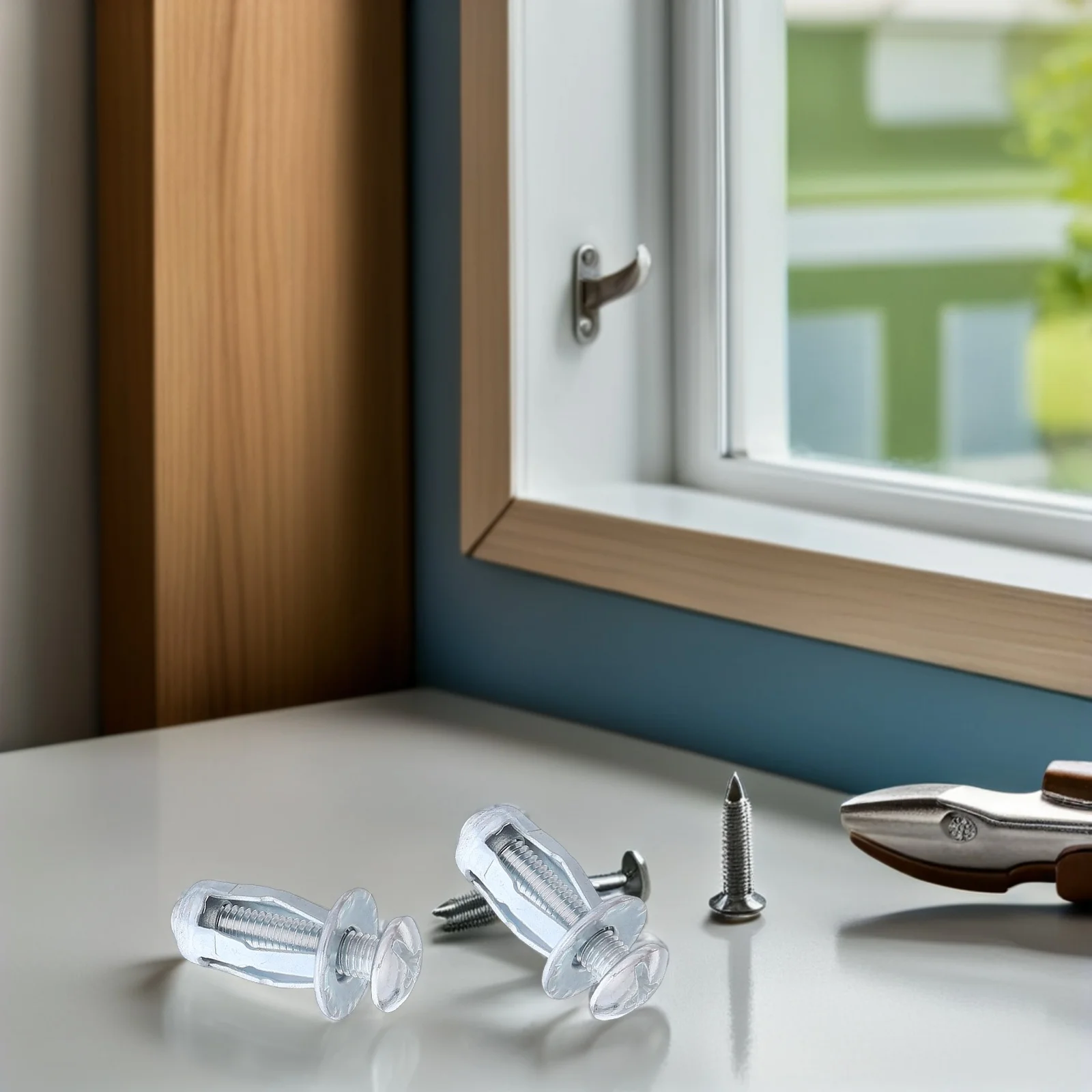 

50Pcs M5 Petal Expansion Bolt Nuts Heavy Duty Expansion Screws Concrete Drywall Jack Nut Anchor Carbon Steel Fasteners