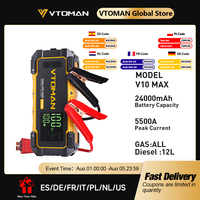 VTOMAN V10 Max 12V Car Jump Starter 5500A Car Battery Starter 24000mAh Power Bank Booster Auto Starting Device With PD 100W