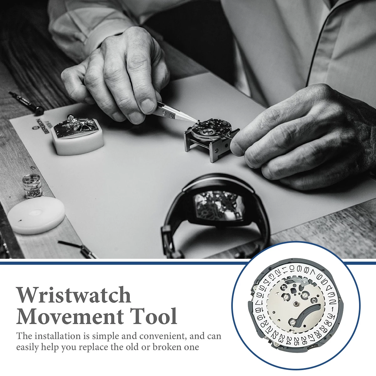 ل VK63 VK64 ساعة كوارتز تاريخ الحركة 3 الساعة/6 الساعة كرونوغراف ل VK63 VK64 حركة الساعات أداة إصلاح #4