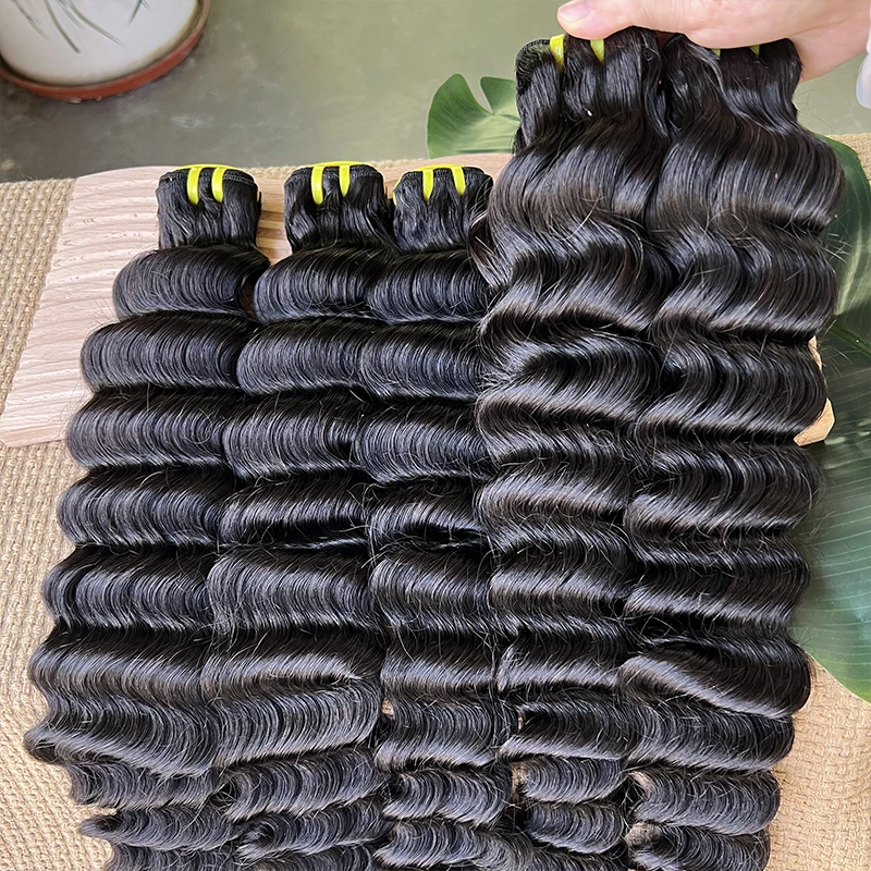 

GDYLuxury 15A Deep Wave Hair Unprocessed Vietnamese Raw Human Hair Weave Hair Extensions For women 10-30 Inch Fast Shipping