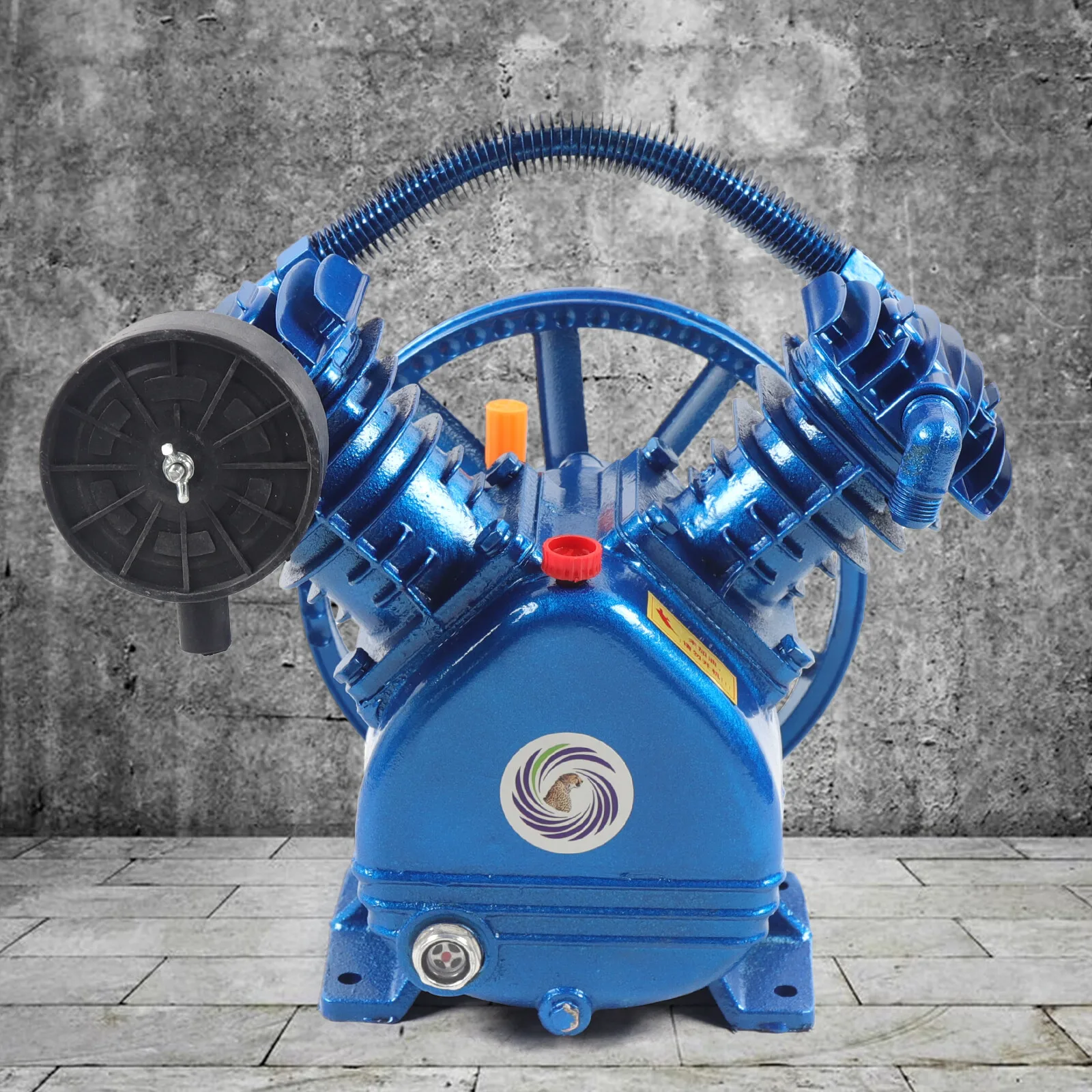 

175Psi 3Hp Twin-Cylinder Air Compressor Pump Motor Head 2- Stage 8.8Cfm V Style