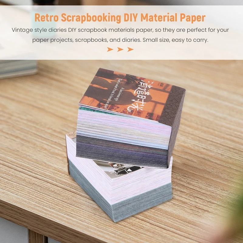 800 PCS Scrapbook Material Paper, Vintage Journaling Supplies Scrapbooking Material Paper Scenery, Art Craft Supplies