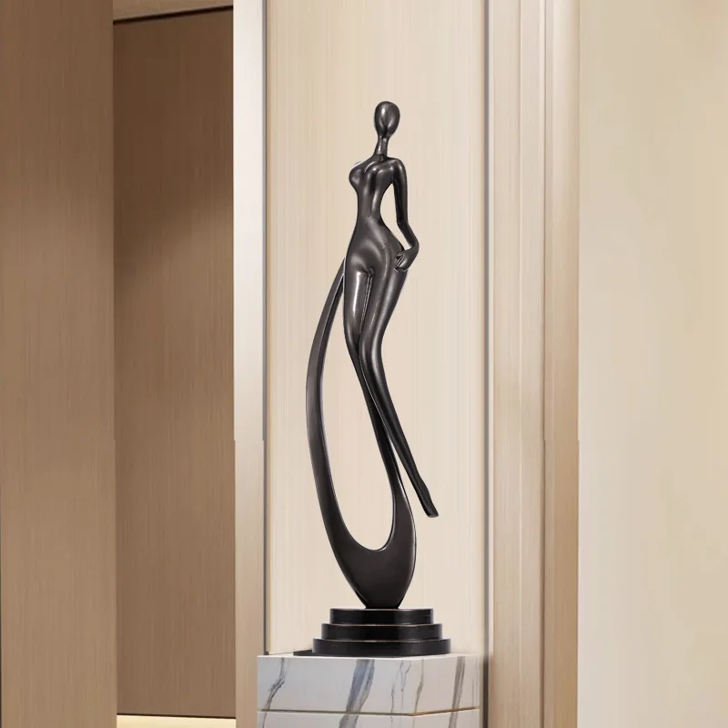 Art figures, sculpture ornaments, high-end living room, porch, model room