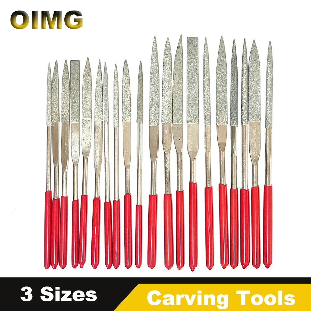 10pcs Diamond Files for Metal Jeweler Stone Polishing Plating  Alloy Needle Rasp File Set for Woodworking DIY Wood Carving Tools