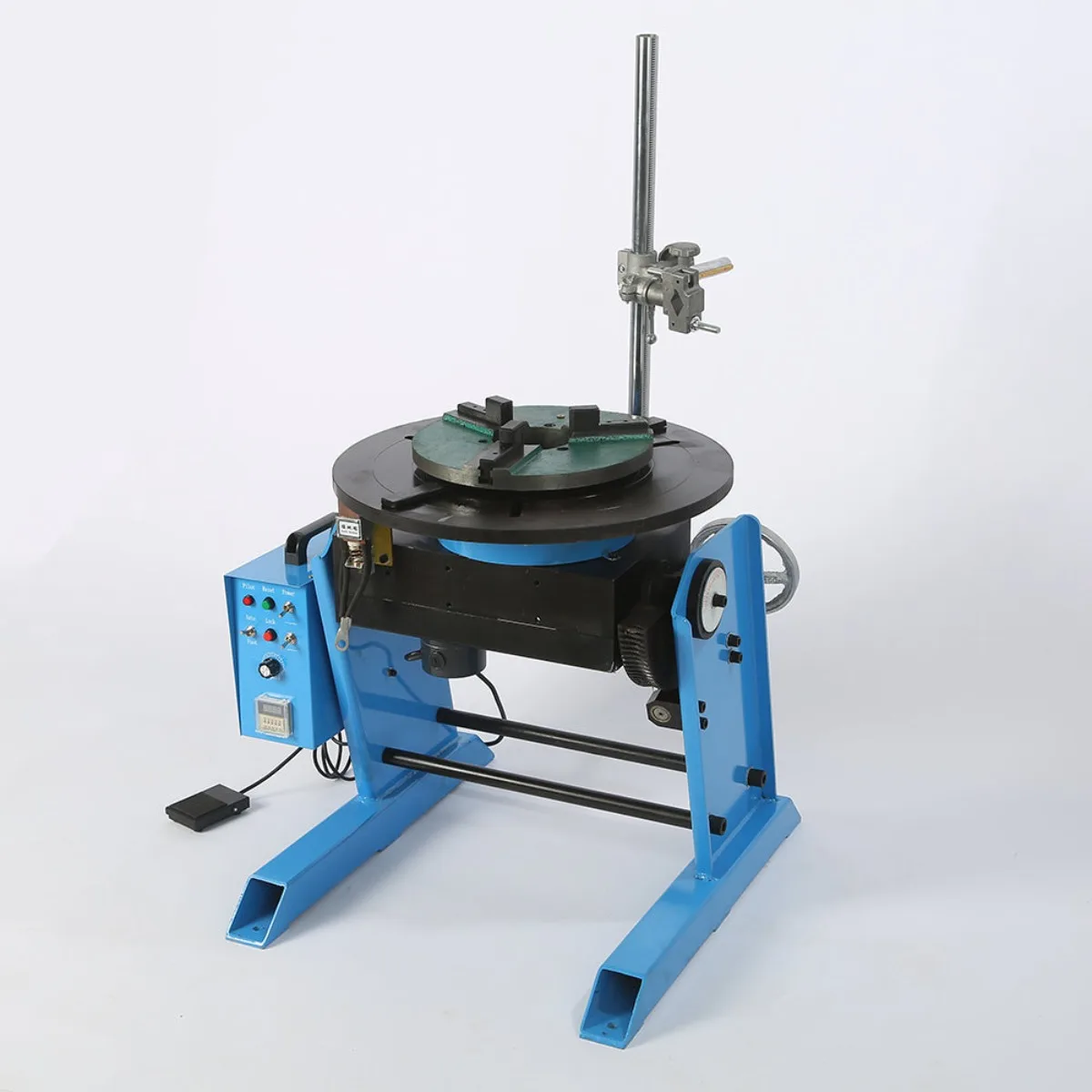 Enhance Precision with JINSLU: 50KG Horizontal Welding Positioner Turntable for Pipe Welding with Welding Chuck and torch holder