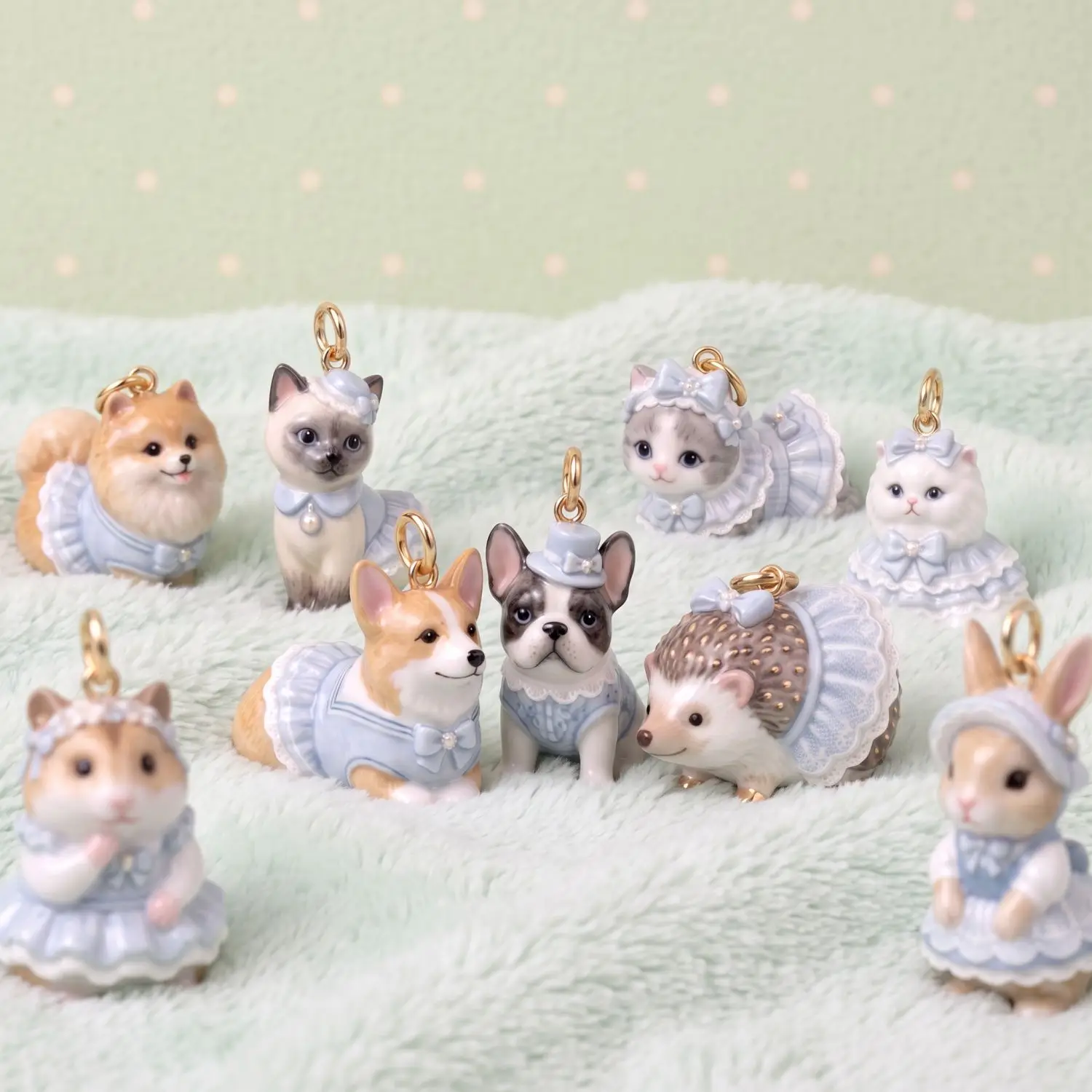 Cartoon Cute Animals Series Pendant Stainless Steel Plate Gold Charms Antique Jewelry Making DIY Handmade Craft Wholesale