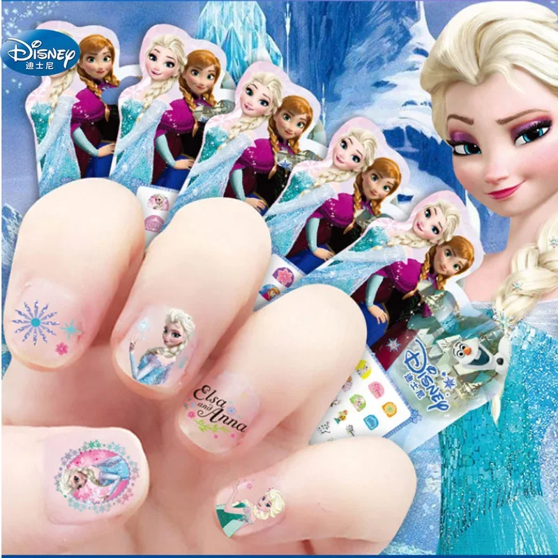 Disney Aufkleber Mädchen gefroren Elsa und Anna Make-up Spielzeug Nagel Aufkleber Schnee wittchen Prinzessin Sophia Minnie Kinder Ohrringe Aufkleber Spielzeug