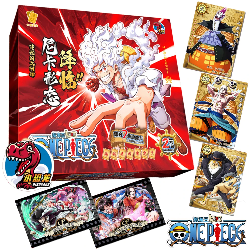 Tarjeta de colección de una pieza para niños Marshall·D·Teach Buggy Luffy Usopp Youth Adventure Anime juego de cartas limitadas regalos de mesa