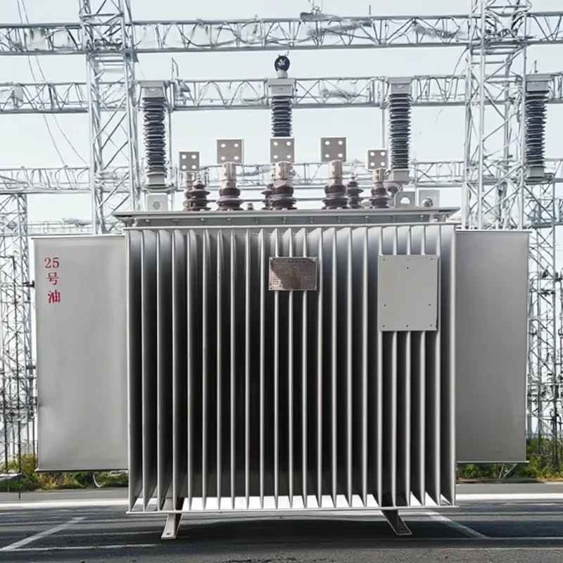 Three Phase Oil Immersed Distribution Transformer 33kV High Efficiency Copper Winding Energy Saving Power Equipment Customized
