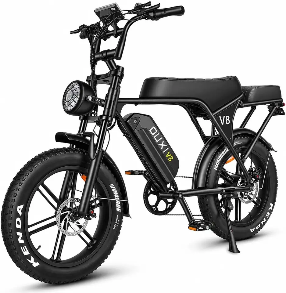 V8 Electric Bike for Adults/Teens, 16"/20" Fat Tire E Dirt Bike with 36V/48V | 10.4/15/30AH Removable Battery, 35-60 Miles image 6