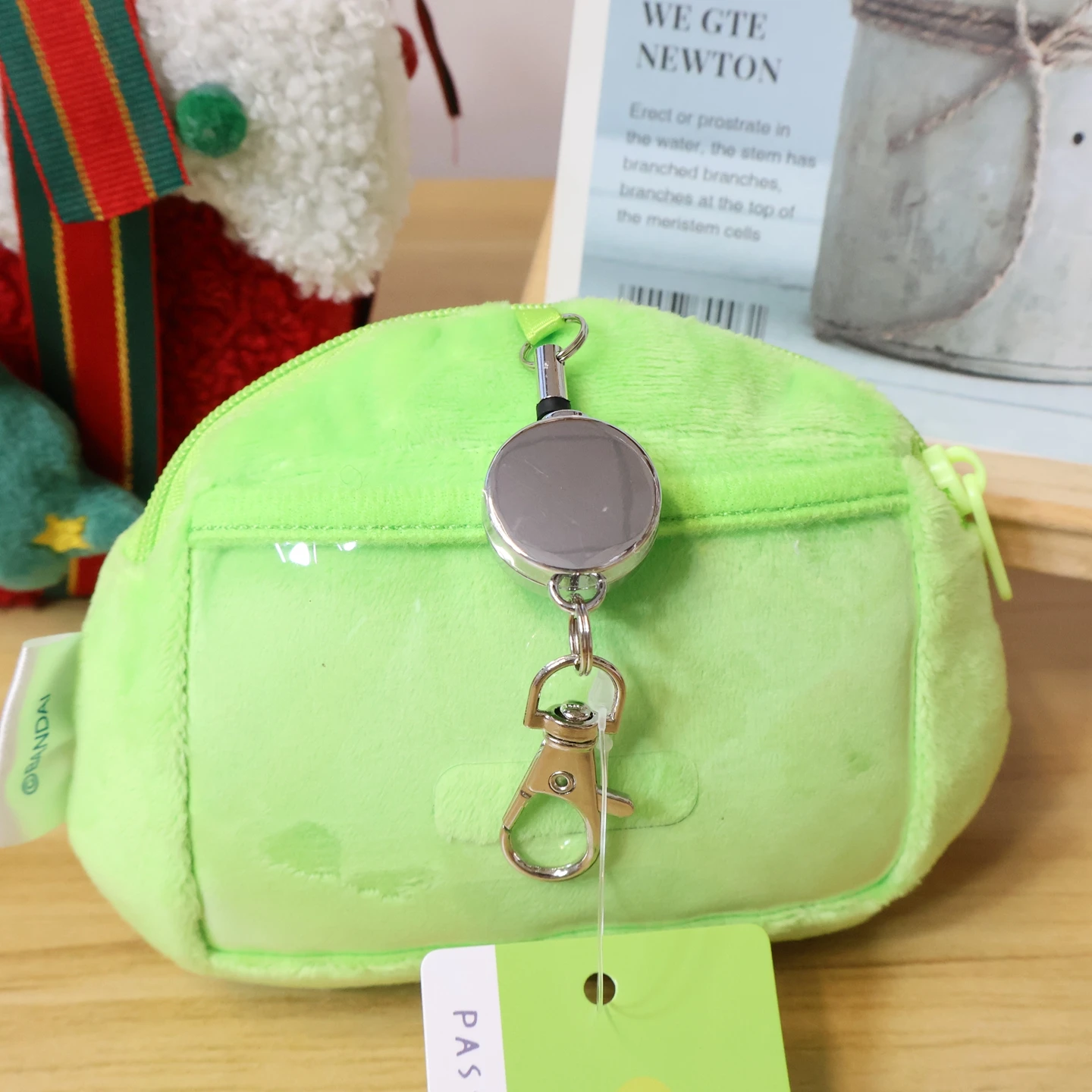 Lindo juguete electrónico de peluche para mascotas Tamagotchi, tarjetero de boca grande, monedero colgante