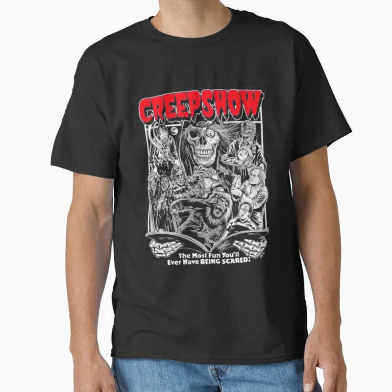 

Creepshow George 80s vintage B movie retro tv shows Horror zombies Scary halloween gift T-shirt for fans Large size Tops S-6xl