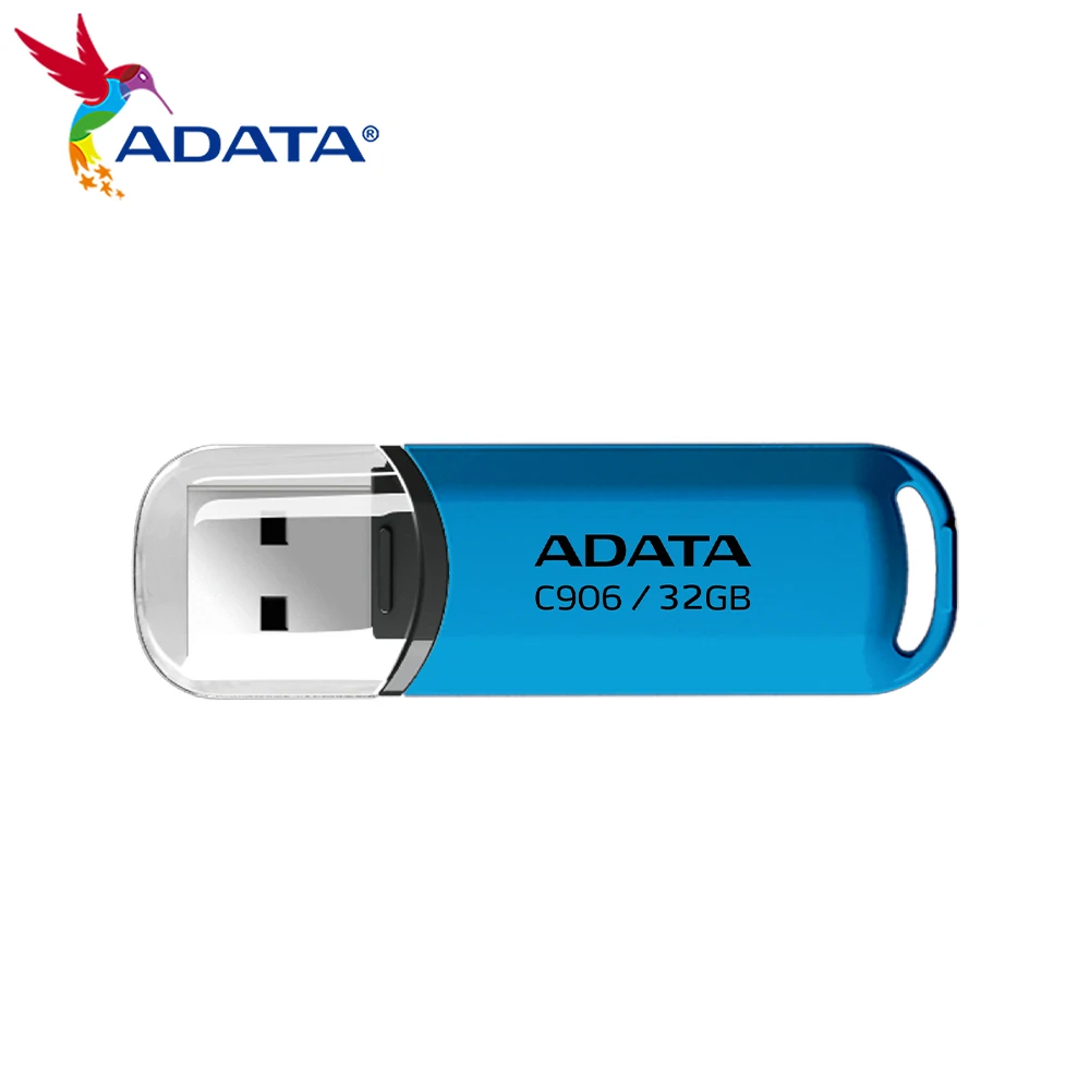 Original Adata Flash Drive C906 USB 2.0 Memory Stick Mini U Disk 32GB 64GB Pink Blue High Flash USB Pendrive Jumpdrive for PC