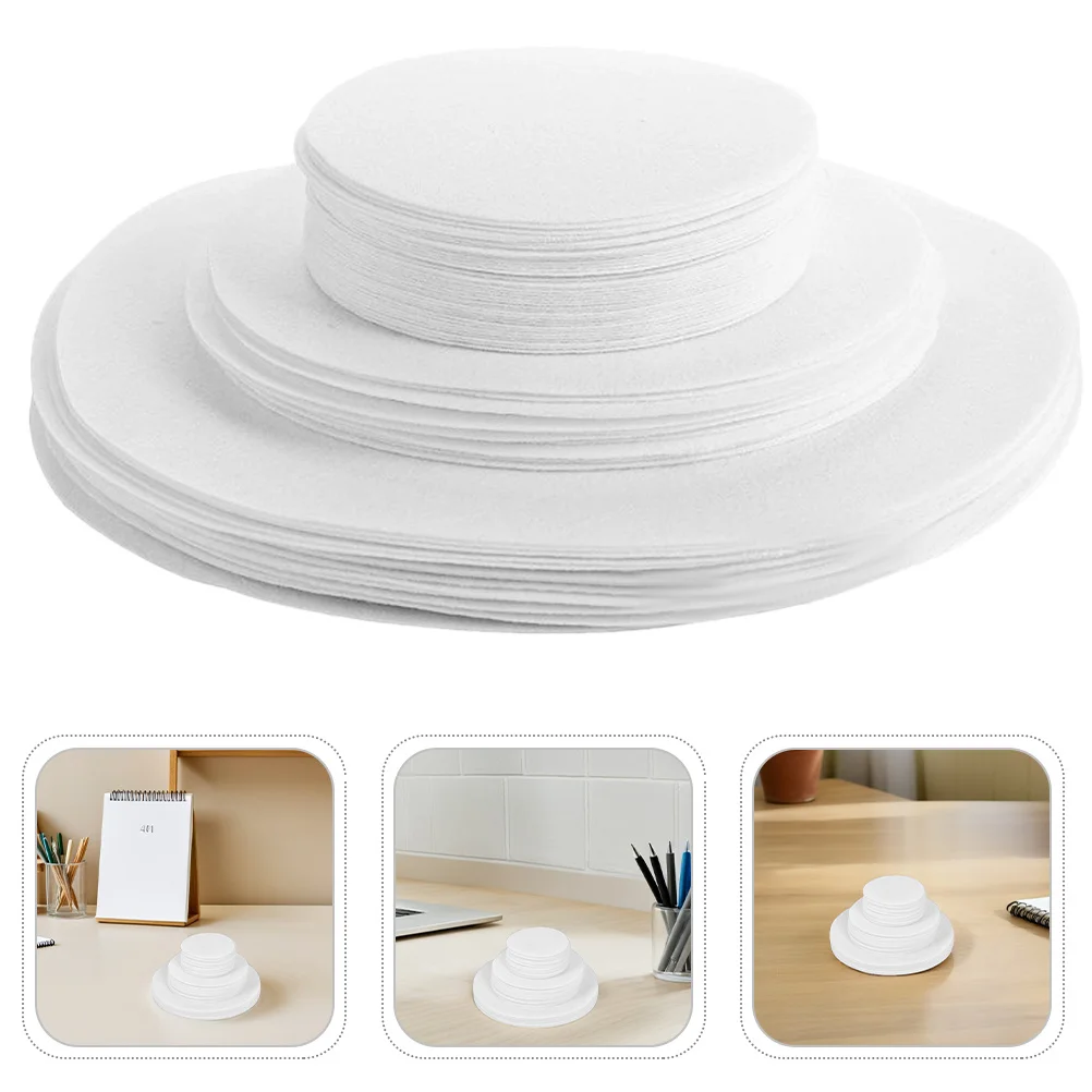 

120Pcs Felt Heat Resistant Pot Mats White Round Size Kitchen Insulation Pads Plate Protectors Coasters Pot Pan Divider Pads
