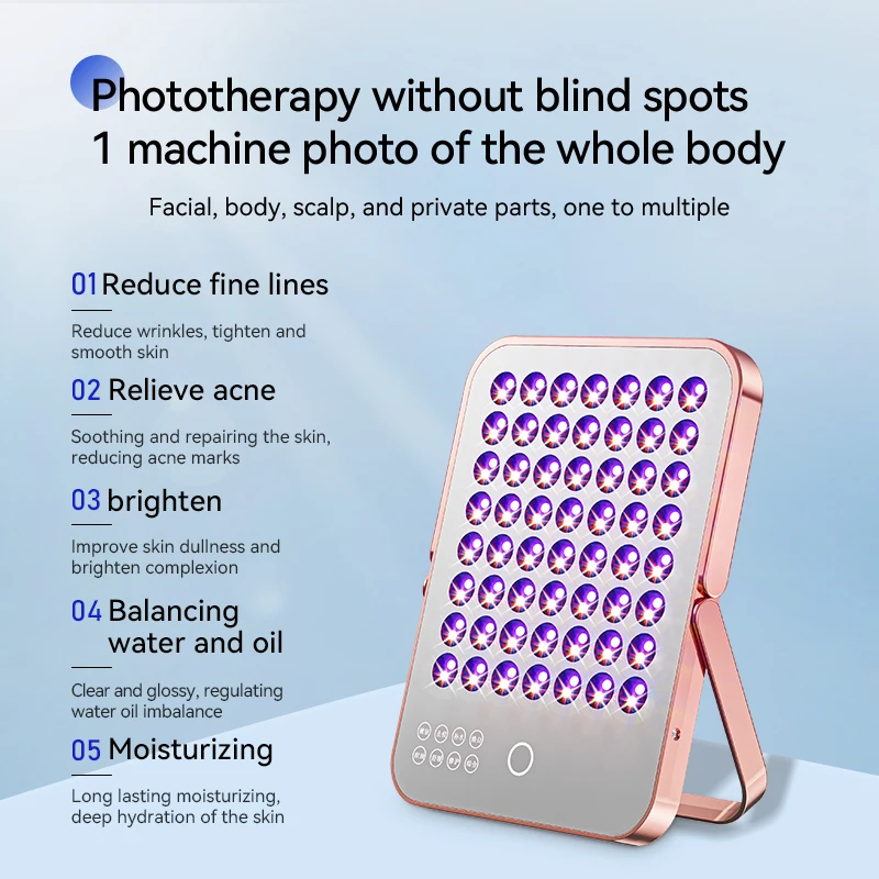 

Beauty Red Light Therapy Machine Infared Led Photon Skin Rejuvenation Face Lamp Anti Aging Tightening Anti-Wrinkle