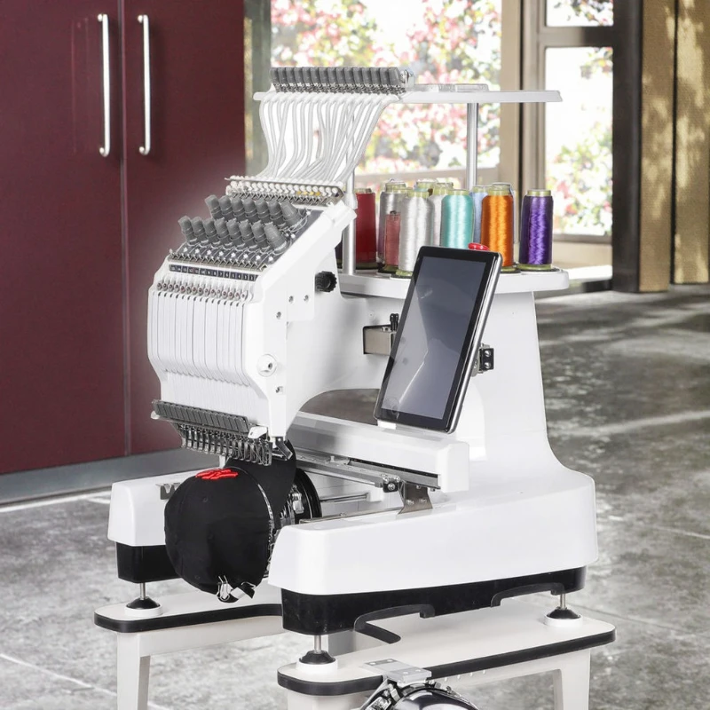 Embroidery Machine Multi-needle Computerized Commercial Sewing Machine for Cap T-Shirt Hoodie Custom Logo Craft