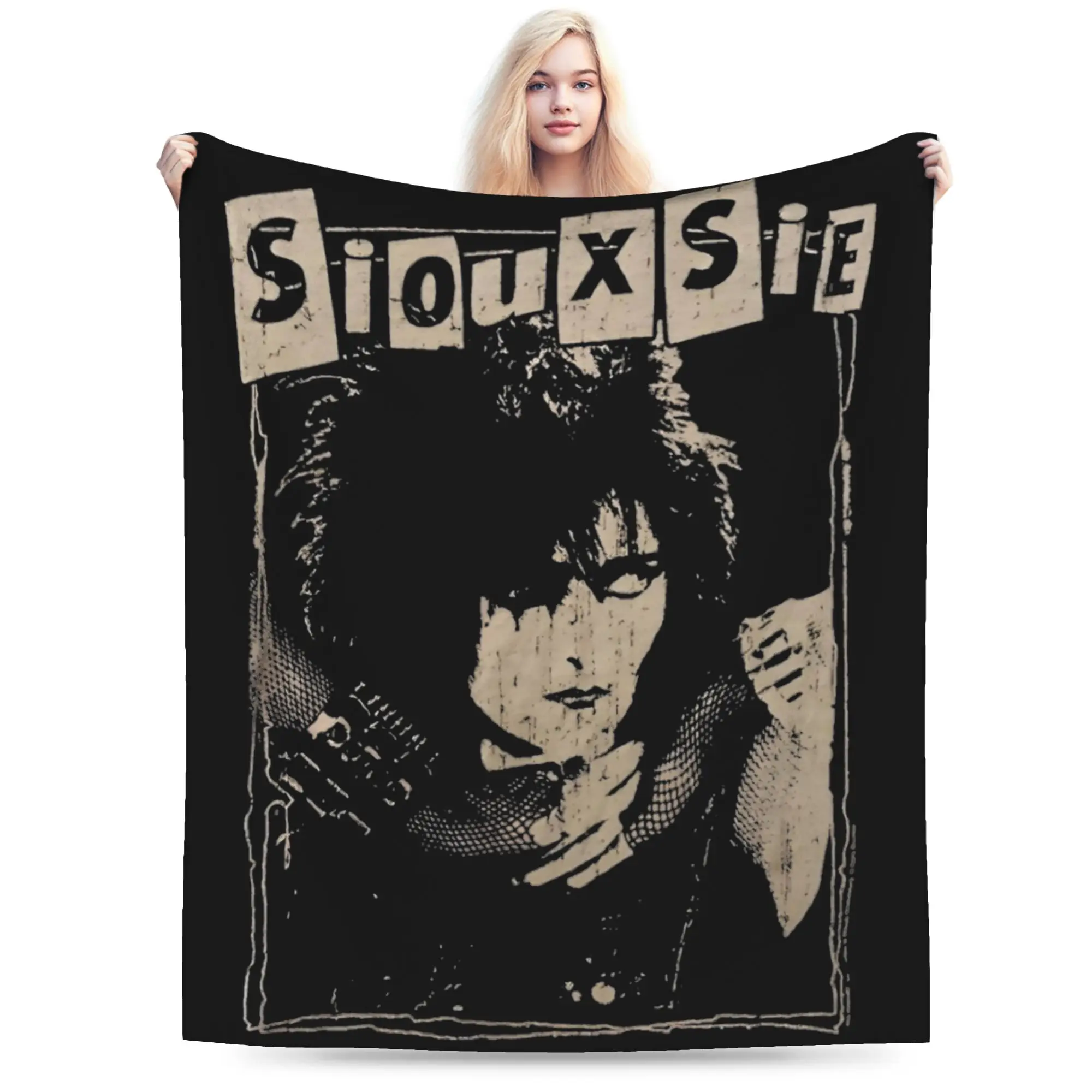Siouxsie Sioux Susan Janet Ballion Blankets Fleece Spring Autumn Siouxsie and the Banshees Throw Blankets for Bed Bedding Throws