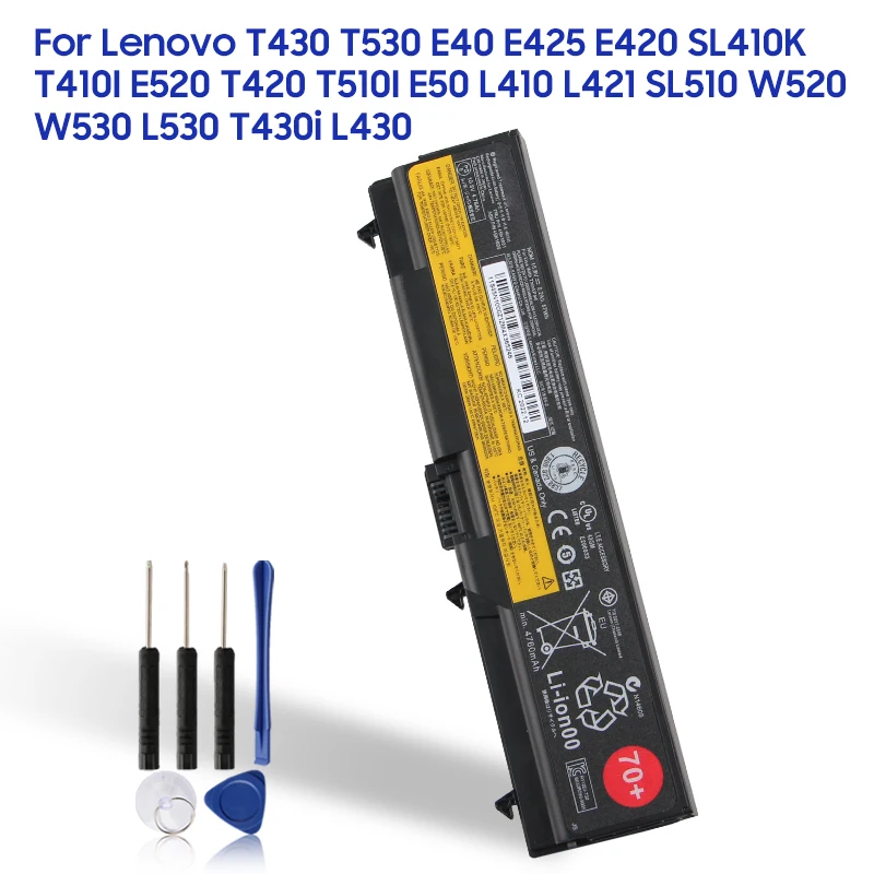 Original Replacement Battery For Lenovo E50 E520 T430 T530 E40 SL510 W520 W530 L530 T430i L430 SL410K T410 L421 SL510 T510I