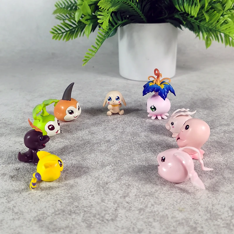 2-5.5 سنتيمتر أنيمي ديجمون مغامرة الشكل غابومون بيوكومون كورومون موتشيمون عمل أرقام البلاستيكية تمثال جمع نموذج اللعب الهدايا