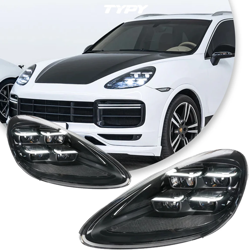 

Автомобильные фары TYPY для Porsche Cayenne, 2011-2014 958, светодиодные матричные фары, обновление, стиль 2024
